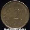 20 Céntimos de Euro Letones (Reverso)