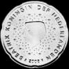 20 Céntimos de Euro Neerlandeses de Beatriz (Anverso)