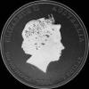 Dólar Australiano de 1 Onza de Plata de Isabel II (Lunar II: Rata) (Anverso)