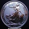 Elizabeth II 2 Pounds 1 Ounce Silver Britannia (Guilloche) (Reverse)