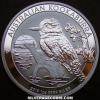 Elizabeth II Australian Dollar 1 Ounce Silver Kookaburra (Reverse)