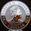 Elizabeth II Australian Dollar 1 Ounce Silver Koala (Obverse)