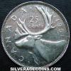 George VI Canadian Silver 25 Cents (Reverse)