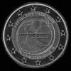 2 Euros Franceses (Aniversario de la UEM) (Anverso)