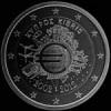2 Euros Griegos (Aniversario del Euro) (Anverso)
