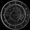 2 Euros Italianos (Aniversario del Euro) (Anverso)