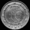 2 Euros Luxemburgueses de Enrique (Aniversario de la UEM) (Anverso)