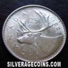 Elizabeth II Canadian Silver 25 Cents (Reverse)