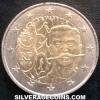 2 Euros Franceses (Pierre de Coubertin) (Anverso)