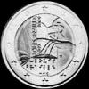 2 Euros Italianos (Louis Braille) (Anverso)