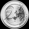 2 Euros Italianos (Louis Braille) (Reverso)