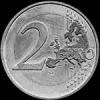 2 Euros Luxemburgueses de Enrique (Carlota) (Reverso)