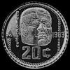 20 Centavos de Bronce Mexicanos (Cultura Olmeca) (Reverso)