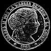 Céntimo Español de Isabel II (Anverso)