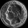 5 Para de Plata Serbios de Milan IV (Anverso)
