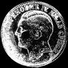 2 Dinares de Plata Serbios de Milan IV (Anverso)