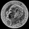 2 Leva de Plata Búlgaros de Fernando I (Anverso)