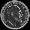 50 Stotinki de Plata Búlgaros de Fernando I (Anverso)
