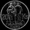 20 Coronas de Plata Eslovacas (San Cirilo y San Metodio) (Reverso)