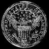 5 Centavos de Plata "Draped Bust Half Dime" Estadounidenses (Reverso)