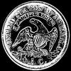 5 Centavos de Plata "Liberty Cap Half Dime" Estadounidenses (Reverso)