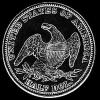 Medio Dólar de Plata "Capped Bust" Estadounidense (Reverso)