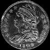 5 Dólares de Oro "Turban Head" Estadounidenses (Anverso)