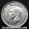 George VI Canadian Silver "Dime" 10 cents (Obverse)