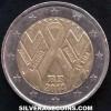 2 Euros Franceses (Día del Sida) (Anverso)