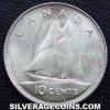 Elizabeth II Canadian Silver "Dime" 10 Cents (Reverse)