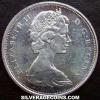 Elizabeth II Canadian Silver 50 Cents (Obverse)