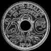 25 Céntimos de Níquel Franceses (Reverso)