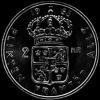 2 Coronas Suecas de Gustav VI (Reverso)