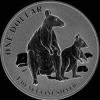 Canguro de Dolar Australiano de 1 Onza de Plata de Isabel II (Reverso)