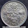 Elizabeth II British Sixpence (Reverse)