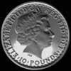 Britania de 10 Libras Británicas de 1/10 Onza de Oro de Isabel II (Anverso)