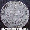 Cuban Silver 10 Centavos (Obverse)