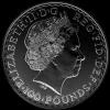 Britania de 100 Libras Británicas de 1 Onza de Oro de Isabel II (Anverso)