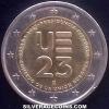 2 Euros Españoles de Felipe VI (Presidencia de la UE) (Anverso)