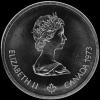 10 Dólares de Plata Canadienses de Isabel II (Mapa del Mundo) (Anverso)