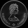 10 Dólares de Plata Canadienses de Isabel II (Montreal) (Anverso)