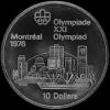 10 Dólares de Plata Canadienses de Isabel II (Montreal) (Reverso)