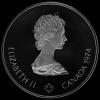 10 Dólares de Plata Canadienses de Isabel II (Templo de Zeus) (Anverso)
