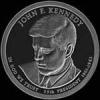 Dólar Estadounidense (John F. Kennedy) (Anverso)