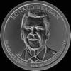 Dólar Estadounidense (Ronald Reagan) (Anverso)