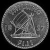 Chelín de Plata Fiyiano de Jorge VI (Reverso)