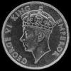 Florín de Plata Fiyiano de Jorge VI (Anverso)