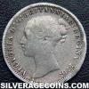 Victoria British Silver "Young Head' Threepence (Obverse)