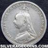 Victoria British Silver "Jubilee Head" Threepence (Obverse)