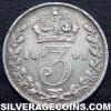 Victoria British Silver "Jubilee Head" Threepence (Reverse)